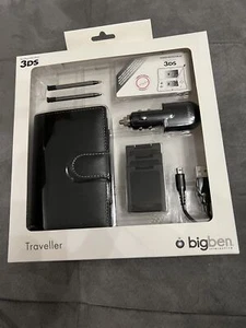 nintendo 3DS traveller pack stylet chargeur etui folio neuf noir - Photo 1/2