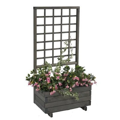 GASPO Blumenkasten mit Spalier "Hellbrunn"Blumenkübel Pflanzgefäß Sichtschutz Wi - Bild 1 von 2