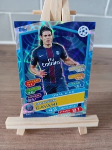 Topps Match Attax UEFA Champions League 2016-17 Edinson Cavani Goal King Foil - Picture 1 of 2