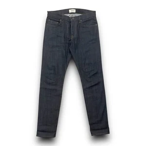 BALDWIN KANSAS CITY MEN’S 76 INDIGO RAW DENIM SLIM JEAN 32X32 RED LINE SELVEDGE - Picture 1 of 17