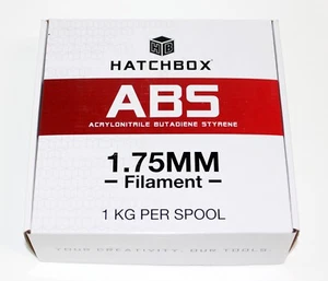 HATCHBOX 3D ABS-1KG1.75-BLK ABS 3D Printer Filament - Black - Zdjęcie 1 z 9