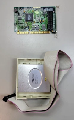 Omega Micro INT-EXT-100I-B.01 ISA Controller Card w/ Litronic PCMIA Card Reader - Image 1 of 4