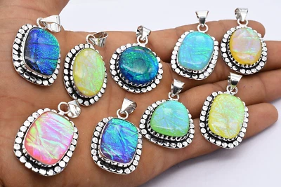 Mix Größe Menge Triole Opal Edelstein Ethnisch Handgefertigt Anhänger Menge,5 - Bild 1 von 2