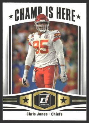 Chris Jones #CIH-16 2023 Donruss Champ is Here Kansas City Chiefs - Image 1 of 2