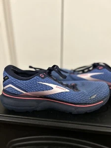 Size 10 - Brooks Ghost 15 Blue Peacoat Pink W - Picture 1 of 10