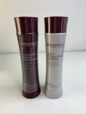 Juego de champú estimulante y acondicionador de queratina voluminizadora Keranique de 8 oz Foto 1 de 2