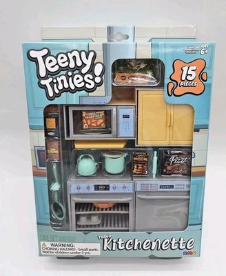 Мини-игровой набор Teeny Tinies Teeny Kitchenette 15 шт. миниатюры НОВАЯ пищевая плита - Изображение 1 из 4