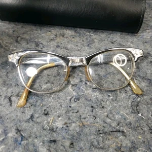 Vintage Aluminum Cat‘s Eye Eyeglass Frames Art-Craft MCM 50s/60s Retro - Picture 1 of 16