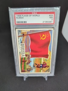 1956 Topps Flags Of The World #23 Russia PSA 7 - Picture 1 of 3