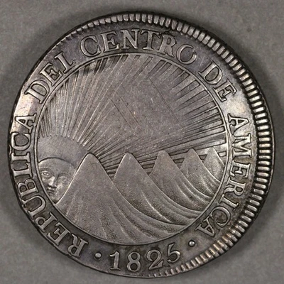 1825 NG M Central American Republic Silver 8 Reales - Image 1 of 2