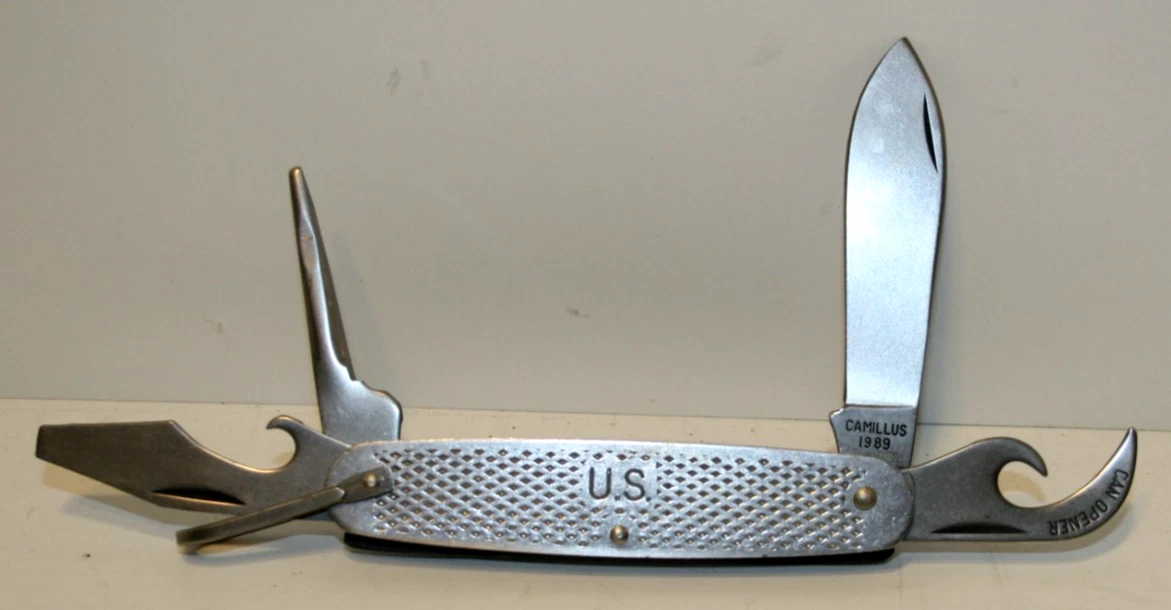 Us Military Pocket Knife In Collectible Vintage Factory
