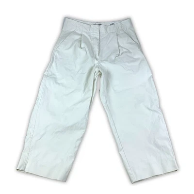 Pantalones chinos Banana Republic BR Barrel para mujer 12 días nevados blanco crema a medida Foto 1 de 4