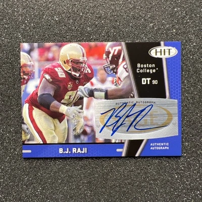 2009 Sage Hit B.J. RAJI #A69 Rookie AUTO - BOSTON COLLEGE FOOTBALL - Image 1 of 4