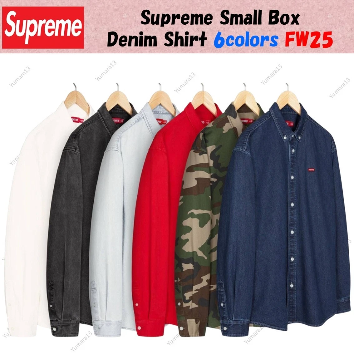 Supreme Small Box Denim Shirt 6colors FW25 | eBay