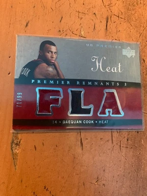 2007-08 Upper Deck Premier Remnants Triple #DC Daequan Cook/99 Foto 1 de 2