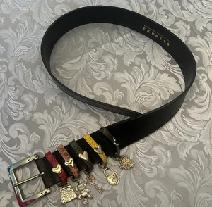 Campanile International Express schwarzer Damen-Ledergürtel mit Charms, klein - Bild 1 von 4