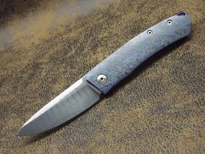 ASSASSIN KNIVES Navaja exclusiva Navaja plegable Balbach Leo-3 Damasco 62-HRC - Imagen 1 de 11