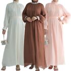 Islamic Fashion Clothes Dubai Eid Muslim Abaya Modest Arab Women Long Dress Maxi