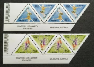 1995 New Zealand Children Health Games Skateboard Cycling 8v Stamps (B4 Barcode) - Picture 1 of 2