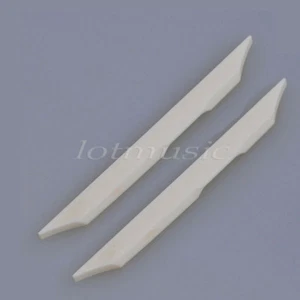 2 pcs Real Bone Bridge Saddle With Size 79 x 3 x 7mm For 4 String Guitar - Imagen 1 de 3