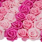 100 Pack Pink Artificial Rose Flower Heads for Wall Decoration, Wedding Cente...