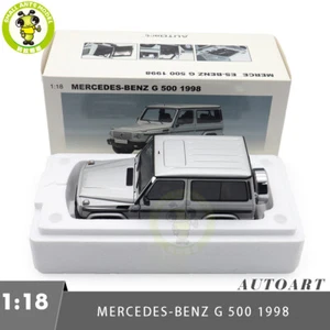 Modellino auto 1/18 Mercedes Benz Classe G G500 1998 SWB Autoart 76112 argento pressofuso - Foto 1 di 6