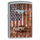 ZIPPO - 1968 Mustang American Flag Lighter 79623 * Ships WORLDWIDE & FREE To US!