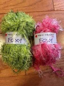 Red Heart Yarn FOXY 100% Polyester 50g each Made in Turkey - Picture 1 of 26