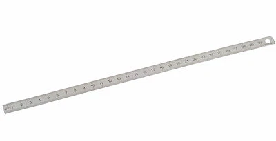 Kinex Flexible steel rule / ruler with mm graduation 300mm