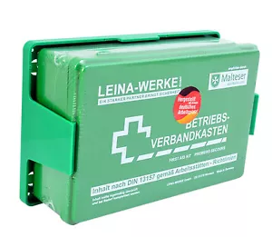Funzionamento Kit Primo Soccorso Valigia DIN13157 Verde Con Supporto - Picture 1 of 8