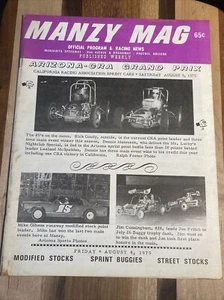 1975 Manzanita Speedway Sprint Car Race Program, “Manzy Mag” - Picture 1 of 21