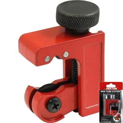 Dekton Adjustable Mini Tube Wheel Roller Pipe Cutter 3 - 22mm 1/8" To 7/8" - Image 1 of 4