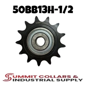 #50 Roller Chain Idler Sprocket 1/2" Bore Hardened 13 Tooth 50BB13H-1/2 - Picture 1 of 2