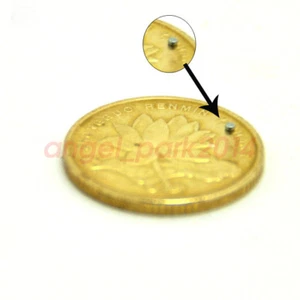 Imanes de neodimio N48 de tierras raras redondos de disco de 1 mm x 0,5 mm de 0,039"" x 0,019"" 100 un. - Imagen 1 de 3