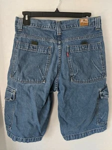 Levi's Levi Strauss Husky Boys Young Men's Denim Utility Jean Shorts Size Medium - Picture 1 of 9