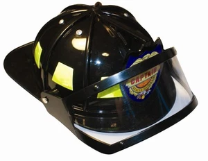 Aeromax Adult Firefighter Captain Helmet with Visor Costume Accessory - Picture 1 of 2