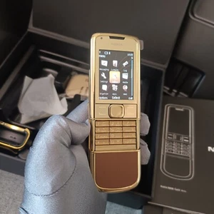 RARE GENUINE NOKIA 8800 GOLD ARTE BROWN 1GB 8800a RM-451 UNLOCKED MOBILE PHONE - Afbeelding 1 van 23