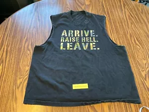 Stone Cold Steve Austin Arrive Raise Hell Leave WWE Muscle T-shirt 2XL ST1 - Picture 1 of 7