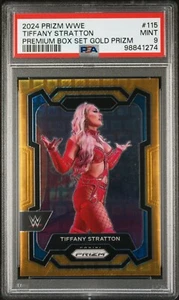 2024 Panini Prizm WWE Tiffany Stratton /5 Gold Pandora Premium Box Set 115 POP 1 - Picture 1 of 2