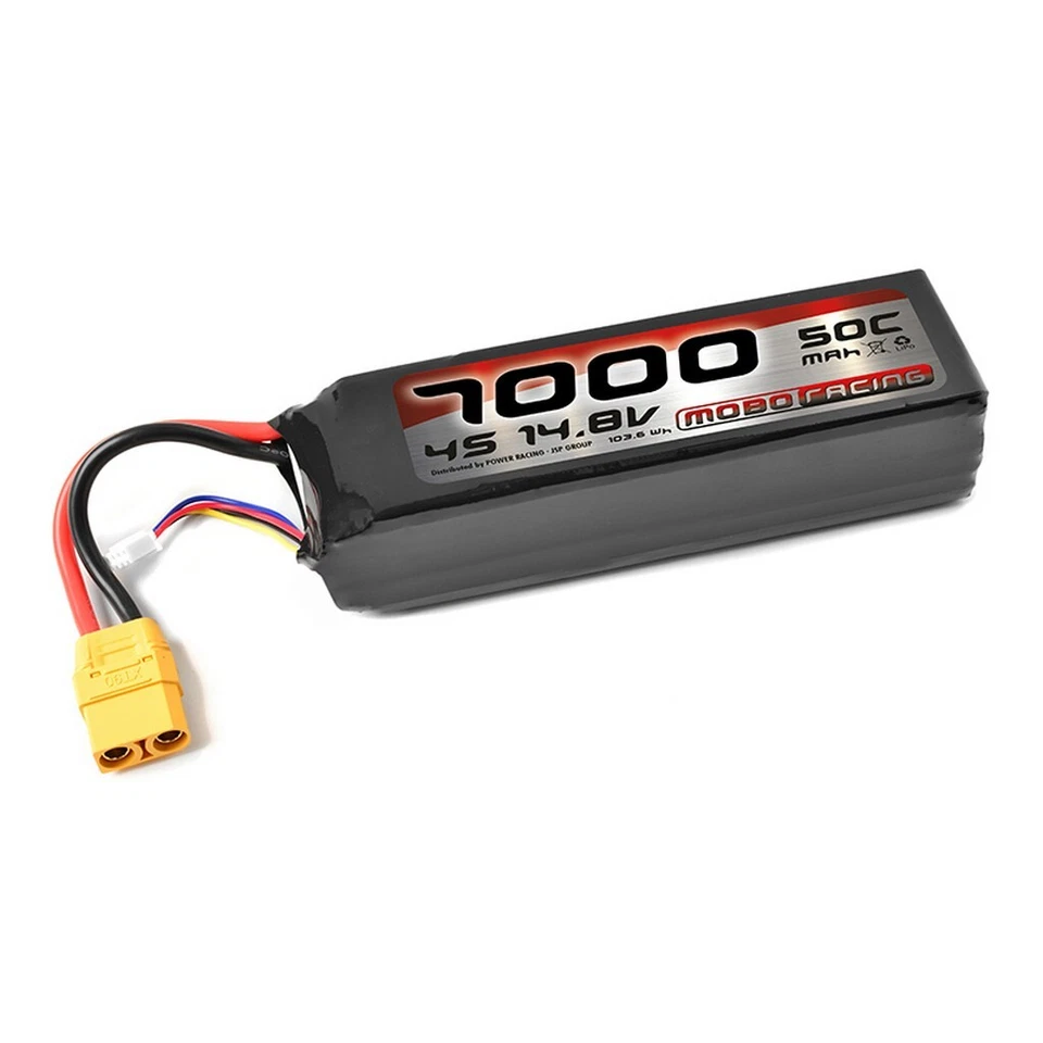 mobo-racing LiPo 4S 14,8V 7000mAh 50C XT90 Semi-Soft Case Team Corally XT-90 - Bild 1 von 1