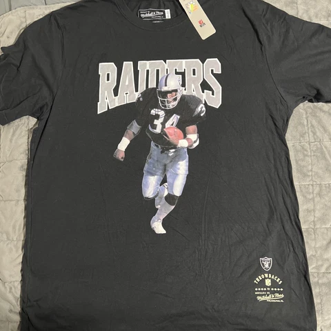 New Mitchell & Ness X Bo Jackson X Oakland Raiders X NFL Throwbacks Tee 1X Cover