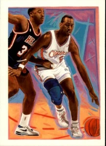1990 NBA Hoops Card # 366 Danny Manning Los Angeles Clippers Checklist MINT - Picture 1 of 2