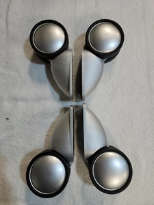 (4-PACK)  PLASTIC 3" WHEEL NON-SWIVEL CASTERS NO BRAKE NEW - Picture 1 of 8