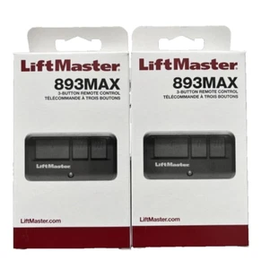 PACK 2 OEM LiftMaster 893MAX 3 botones control remoto abridor de puerta de garaje - Imagen 1 de 1