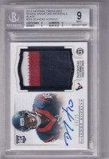 DeAndre Hopkins 2013 Panini National Treasures RPA RC Patch Auto Black /25 BGS 9