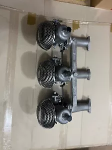 Triple 1 3/4" SU carbys on a Lynx manifold to suit Holden grey motors FX - EJ. - Picture 1 of 9