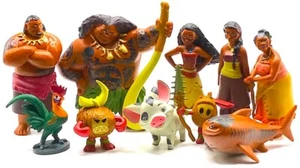 MOANA Figure Play Set DISNEY PVC TOY Hei Hei MAUI Pua KAKAMORA Sina GRAMMA TALA - Picture 1 of 14