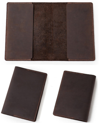 Book Jacket Cover Slipcase Genuine Cow Leather Fit For 9 9/16x6 1/4x1 5/8 Book • 22.32€