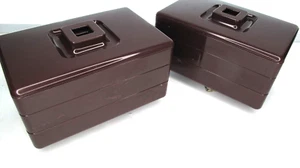Tupperware stapelbar STORGANIZER braun Handwerk Schmuck Schreibtisch Teile Schmuck Menge 2 - Bild 1 von 6