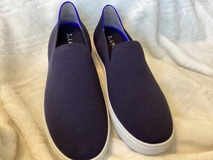 Rothy's The Slip On Navy Low Top Sneakers Women’s US 10.5 EU 43 - Picture 1 of 8